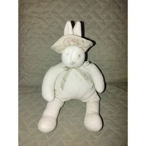 Hallmark Bunnies By the Bay Rabbit with Bonnet Hat Bow